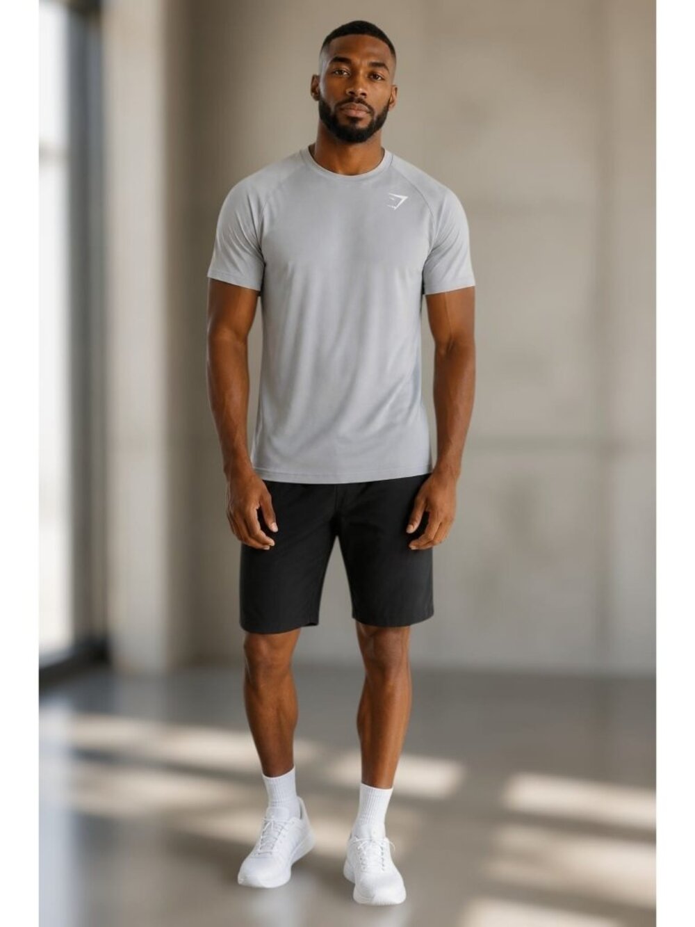 Gymshark Vital seamless t shirt in light gray men's size M